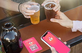 Bancontact Pro stickeroplossing -  Vaste QR